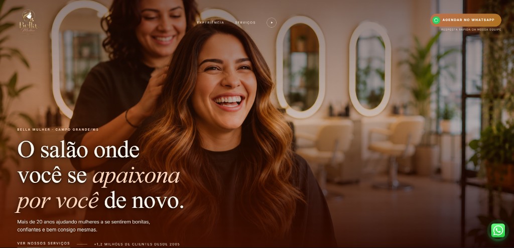 Prévia do site Bella Mulher